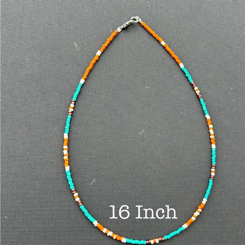 Handmade beaded western necklace
